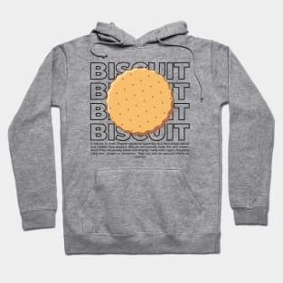 Biscuit with text Hoodie